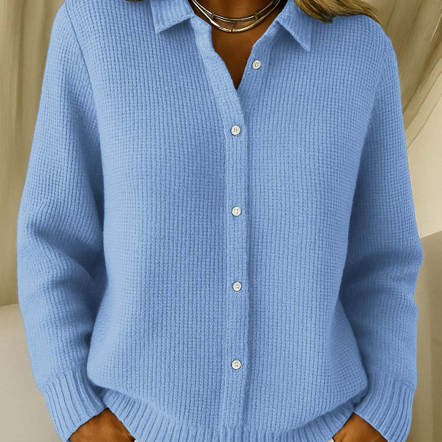 Caitlin - Gestructureerd vest met knopen - original product image