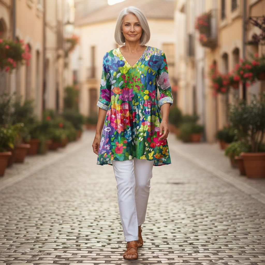 Eden | Lange blouse met print