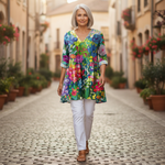 Eden | Lange blouse met print