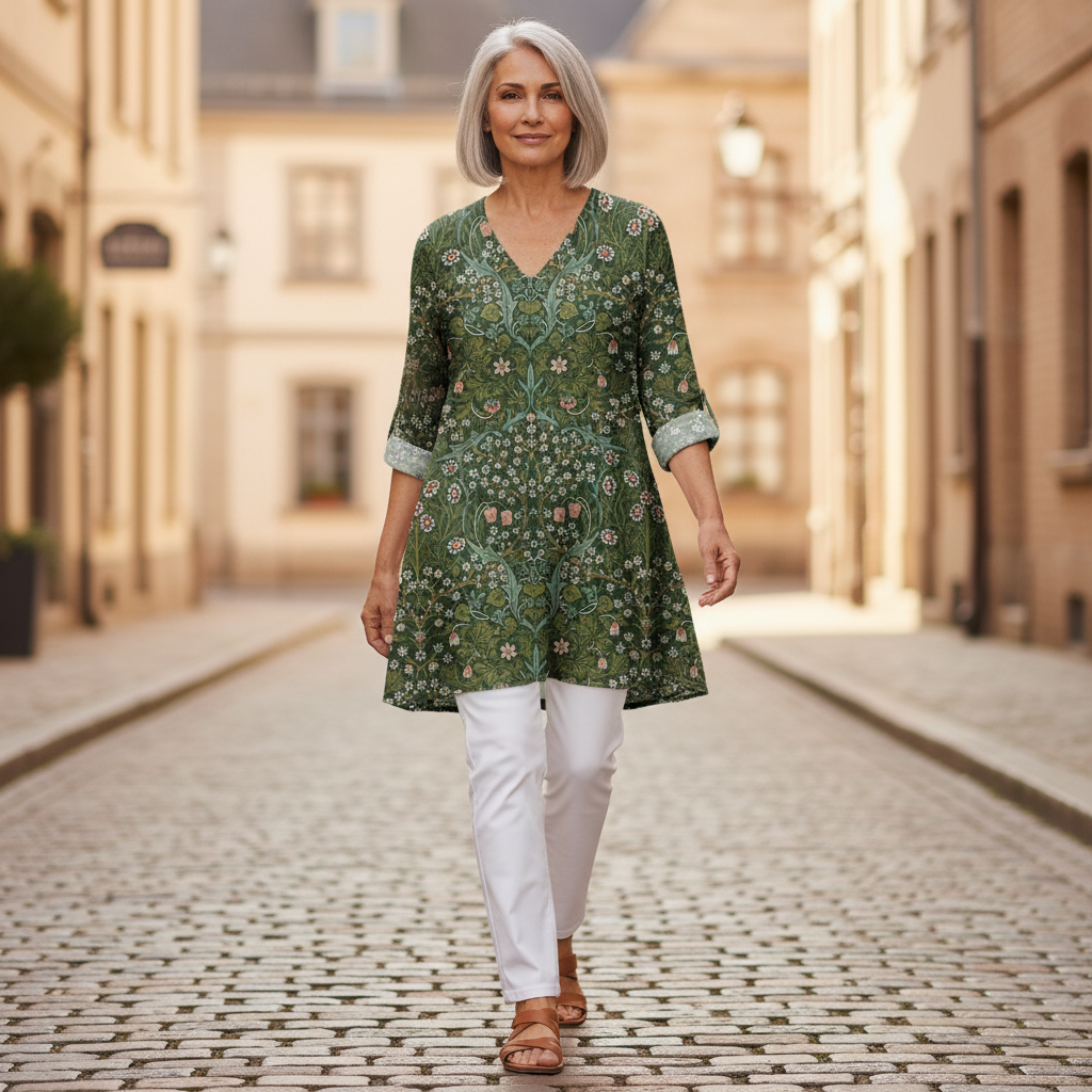 Skye | Lange blouse met print