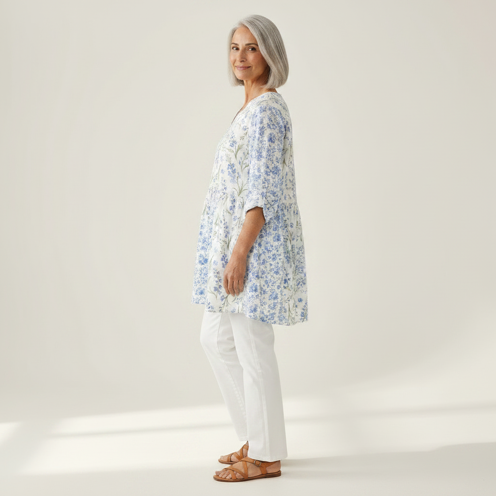 Brielle | Lange blouse met print