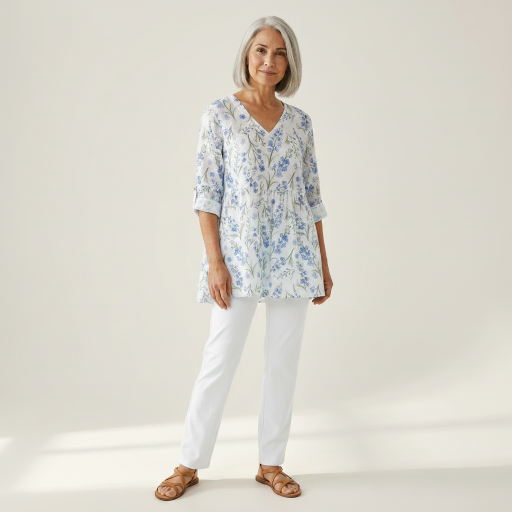 Brielle | Lange blouse met print