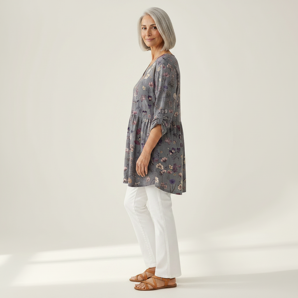 Kira | Lange blouse met print