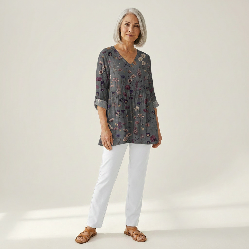 Kira | Lange blouse met print