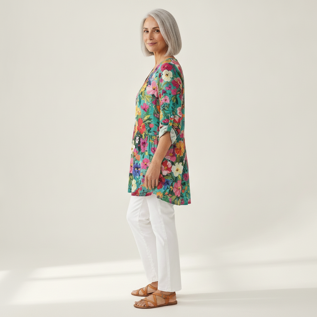 Keira | Lange blouse met print