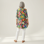 Keira | Lange blouse met print