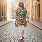 Keira | Lange blouse met print