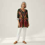 Mila | Lange blouse met print
