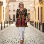 Mila | Lange blouse met print