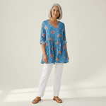 Ayla | Lange blouse met print