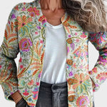 Kivara – Gebreid vest met bloemenpatroon