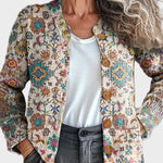Vosslyn – Gebreid vest met exotisch patroon