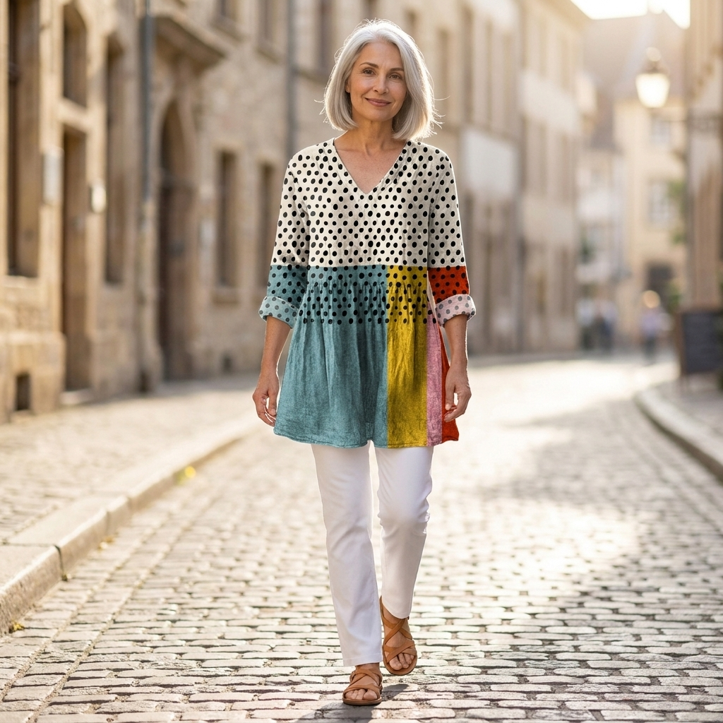 Nola | Lange blouse met print