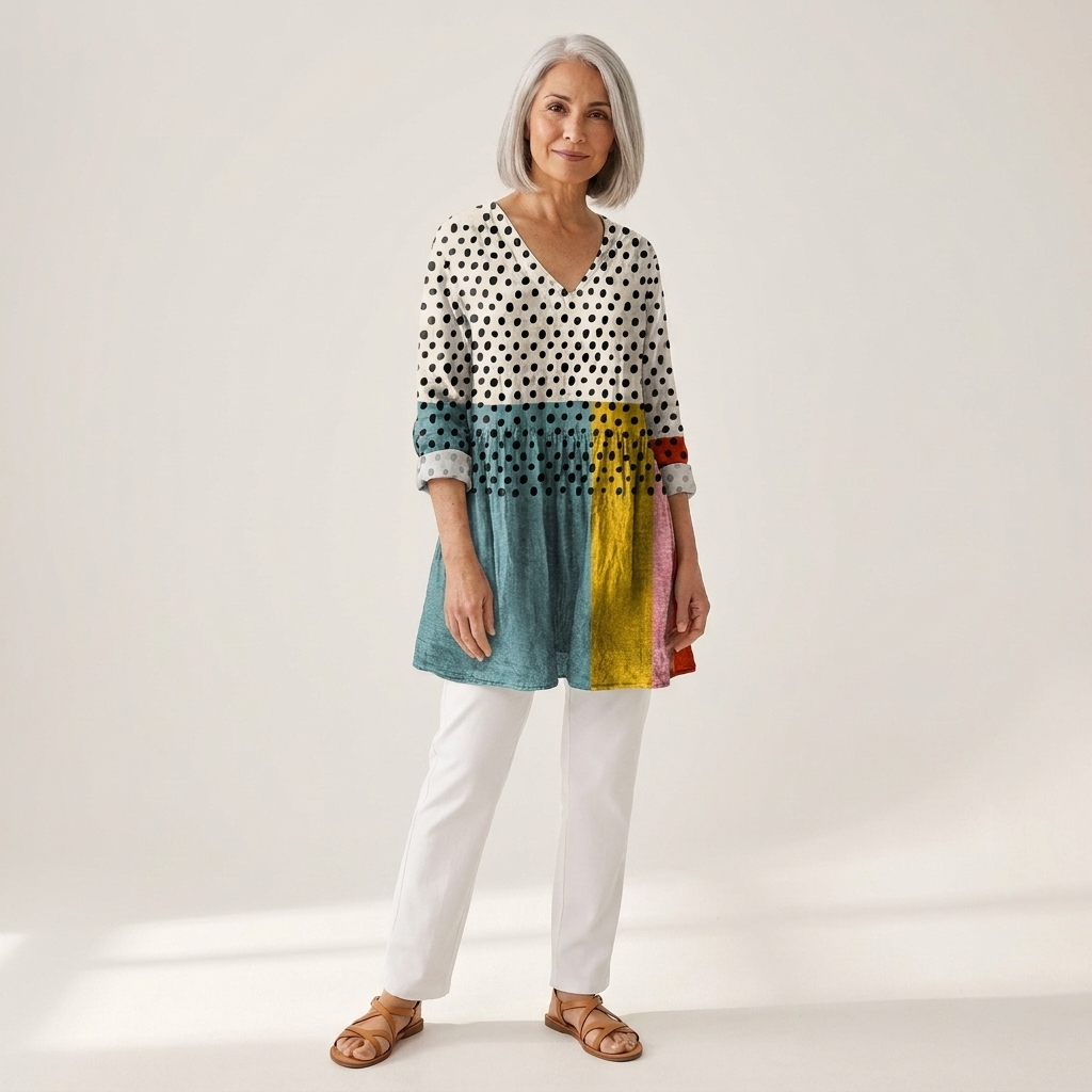 Nola | Lange blouse met print