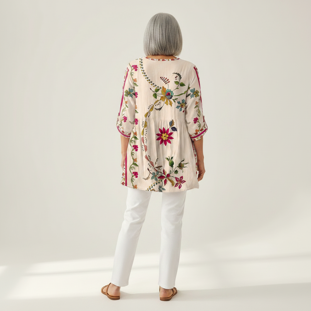 Aria | Lange blouse met print