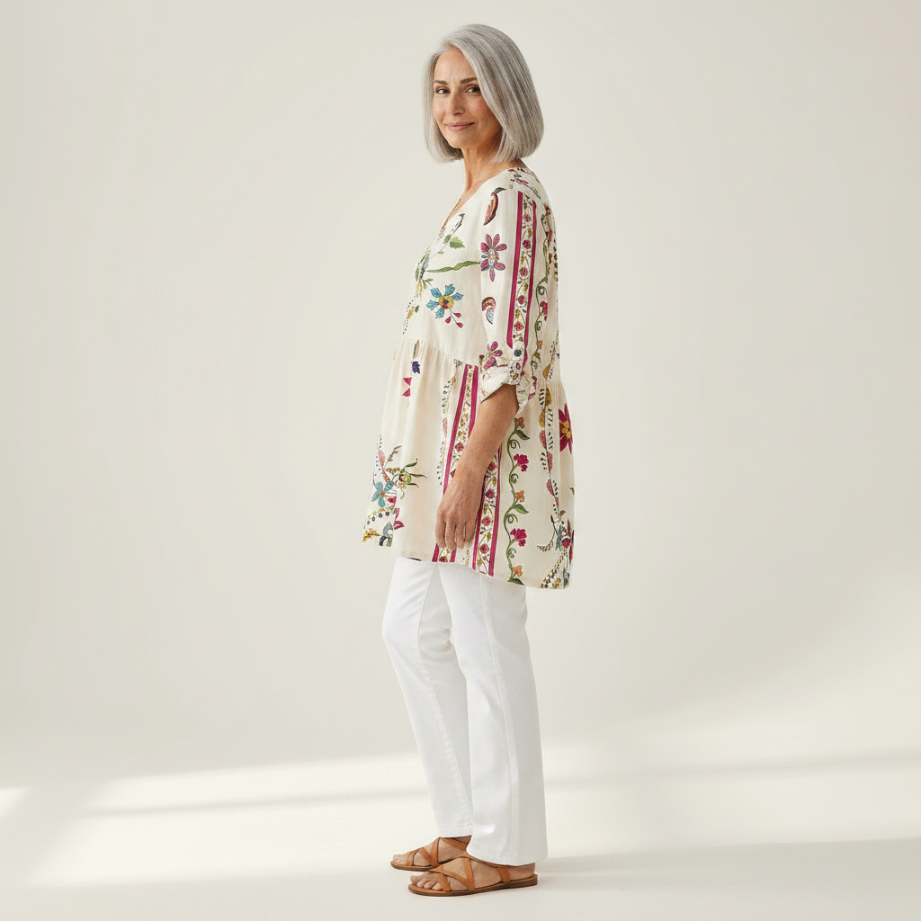 Aria | Lange blouse met print
