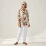Aria | Lange blouse met print