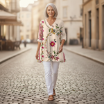 Aria | Lange blouse met print