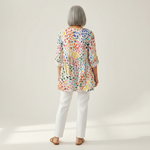 Noelle | Lange blouse met print