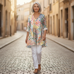 Noelle | Lange blouse met print