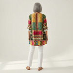Nyla | Lange blouse met print