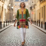 Nyla | Lange blouse met print