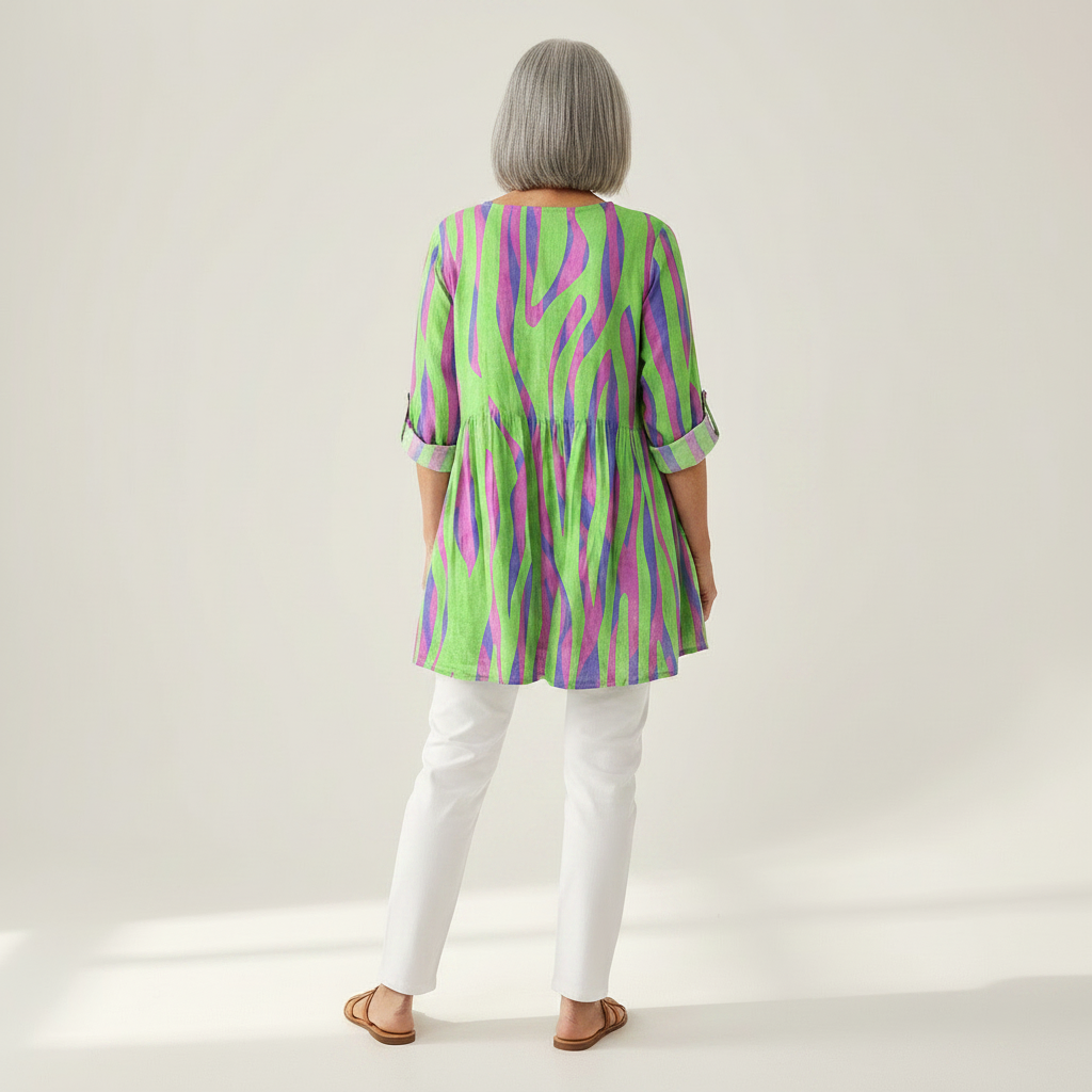 Mira | Lange blouse met print