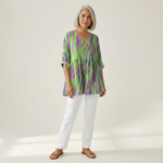Mira | Lange blouse met print
