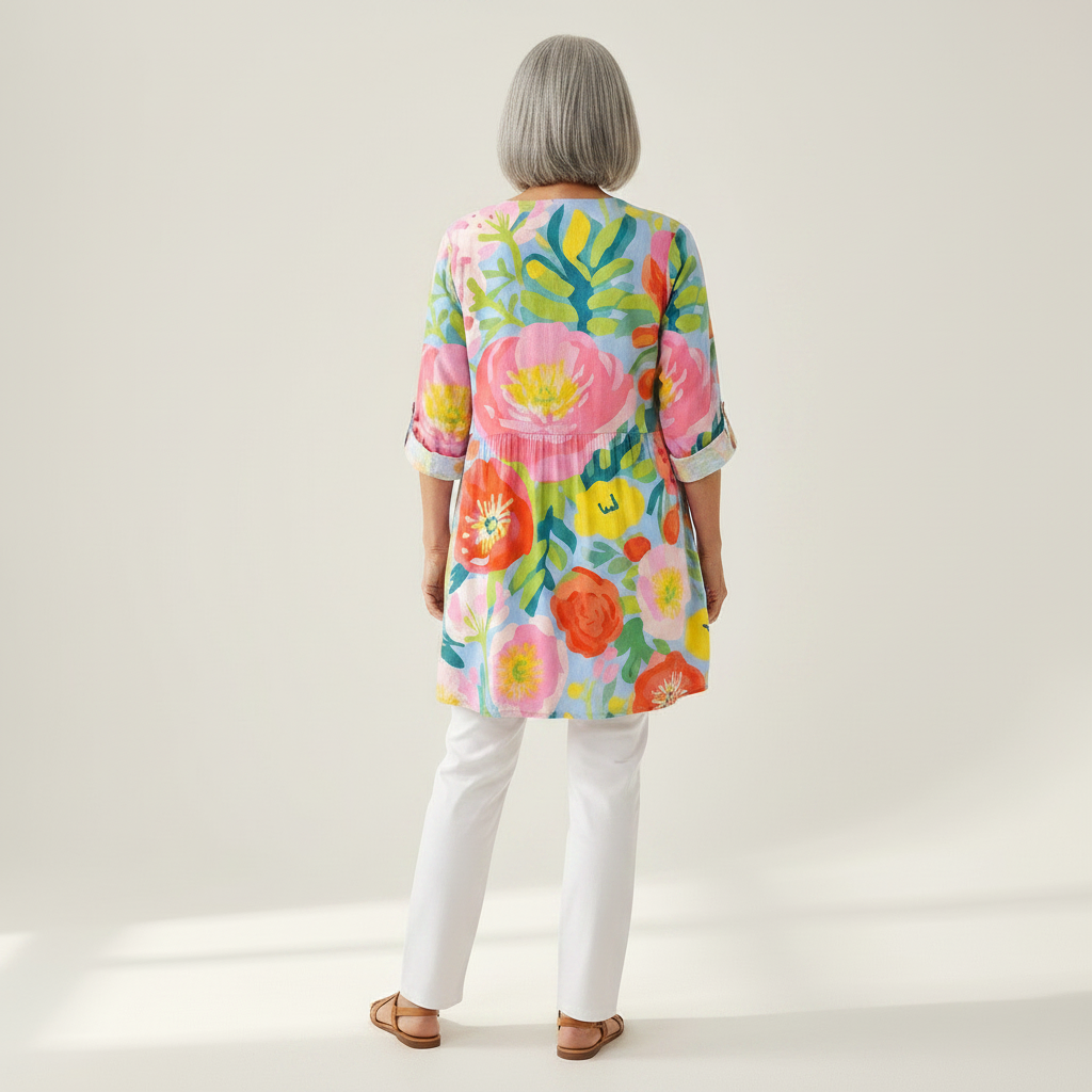 Ayra | Lange blouse met print