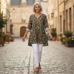 Liora | Lange blouse met print