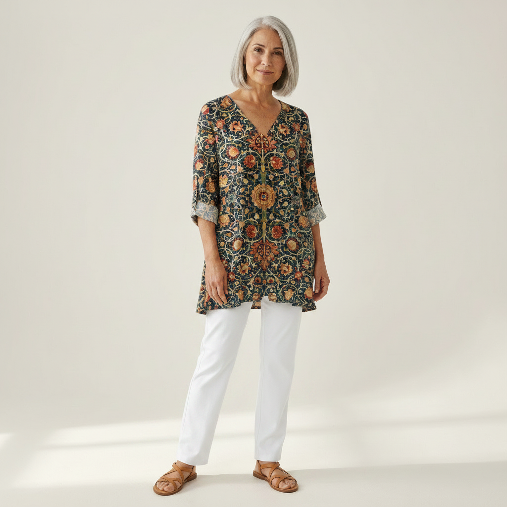 Liora | Lange blouse met print