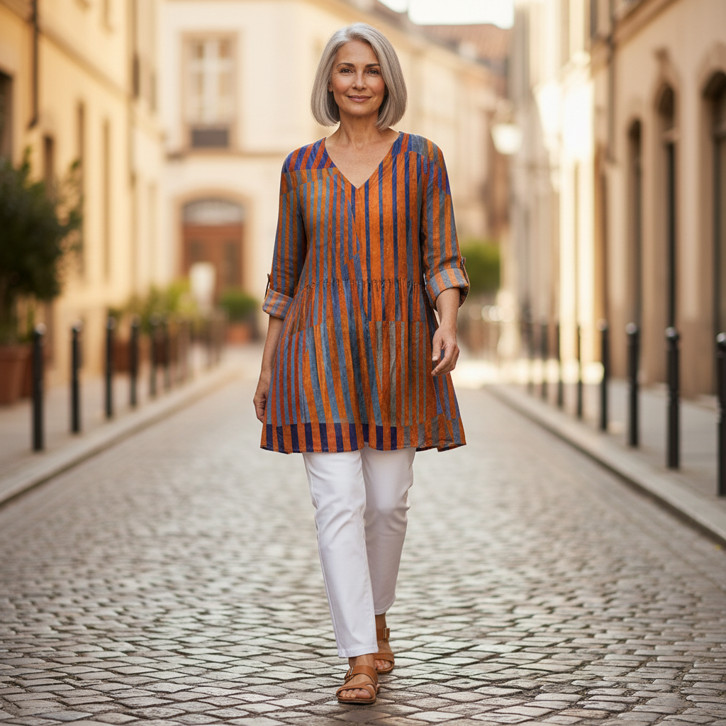 Elowen | Lange blouse met print