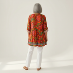 Kaia | Lange blouse met print