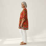 Kaia | Lange blouse met print