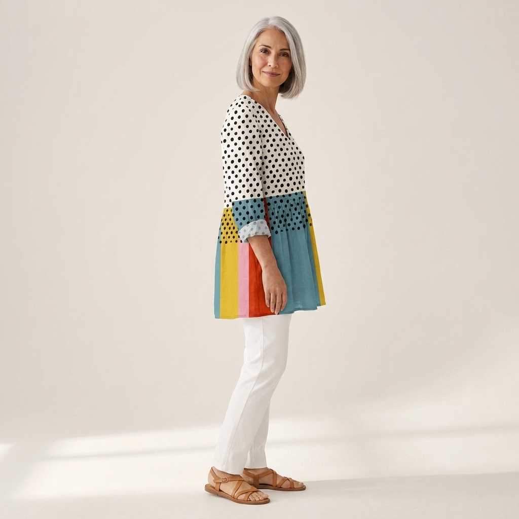 Nola | Lange blouse met print