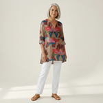 Alina | Lange blouse met print