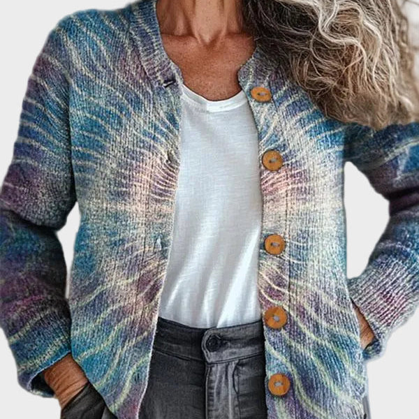 Roswyn – Knus gebreid vest met harmonieus patroon