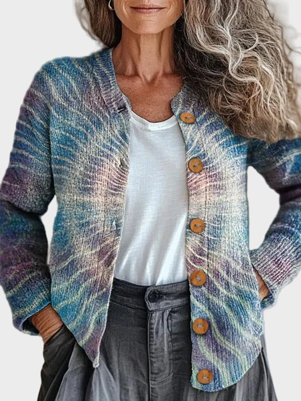 Roswyn – Knus gebreid vest met harmonieus patroon