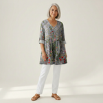 Sloane | Lange blouse met print