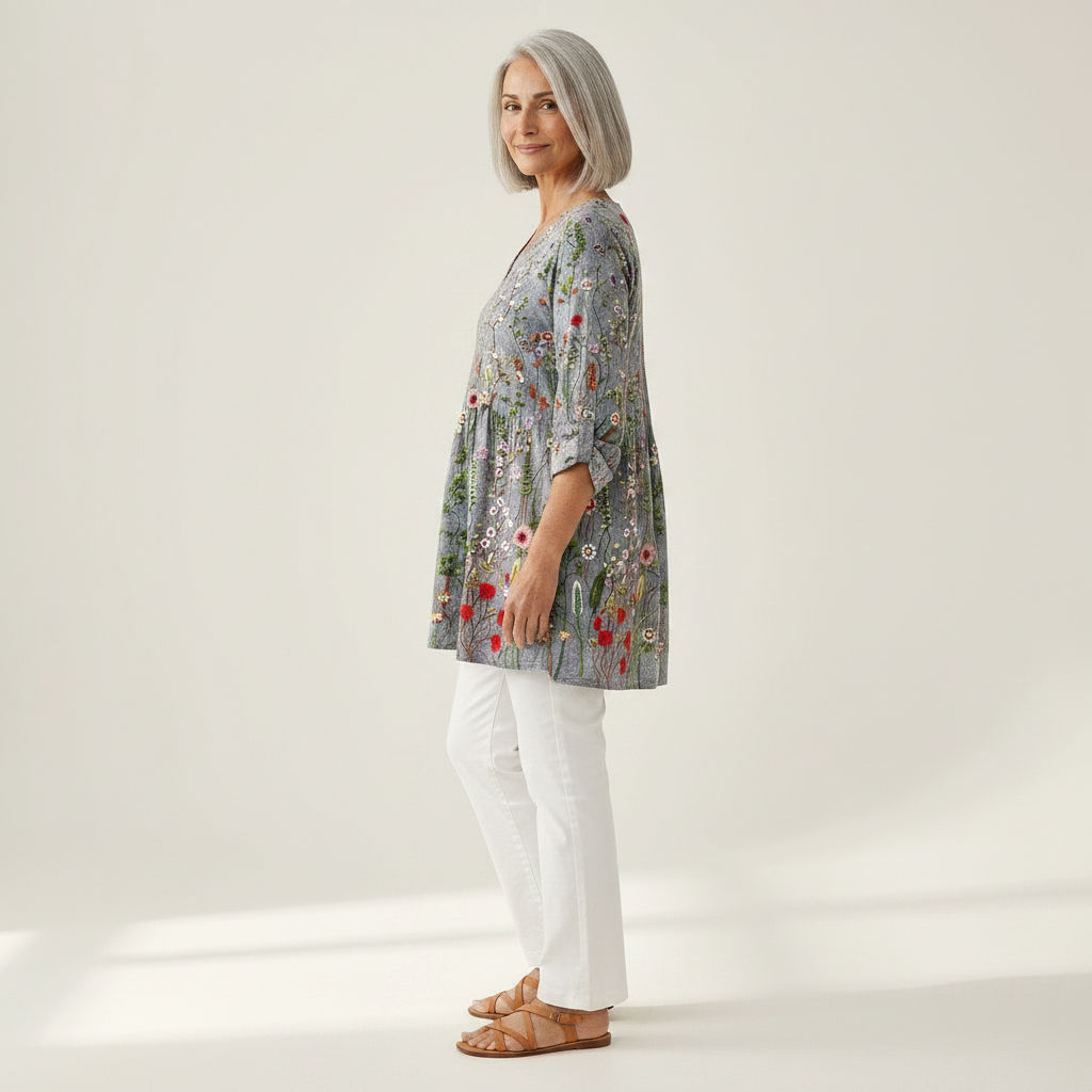 Sloane | Lange blouse met print