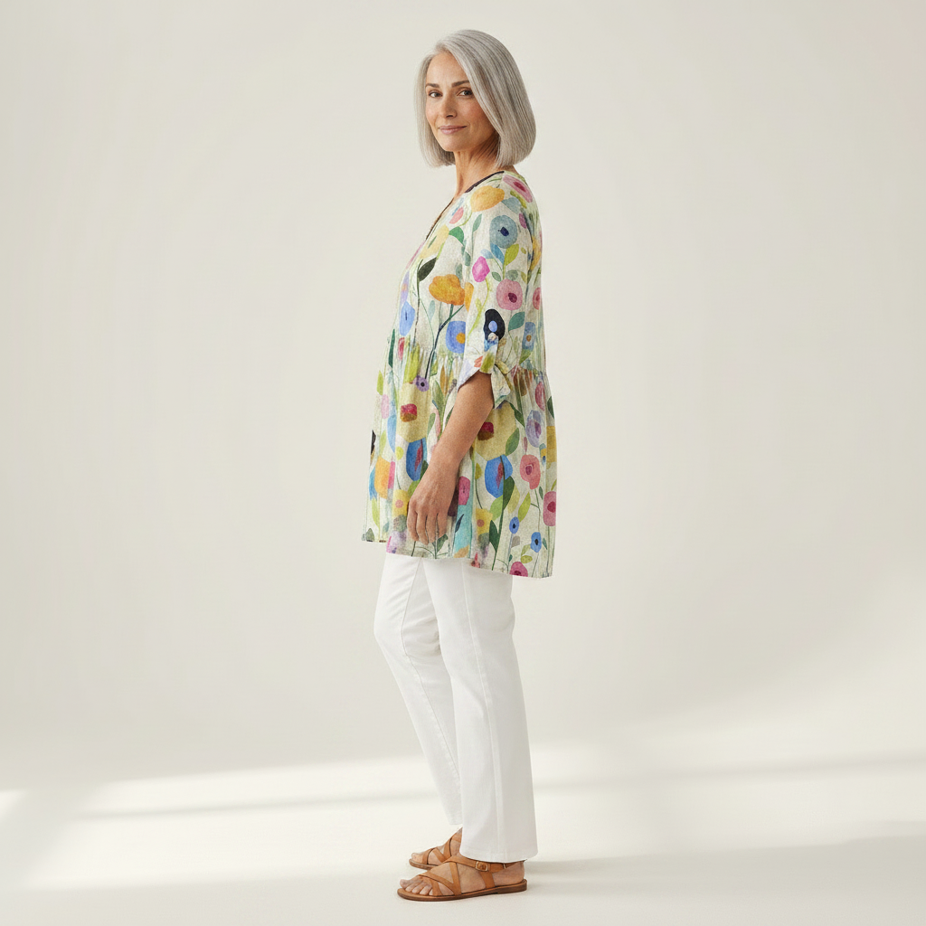 Remi | Lange blouse met print