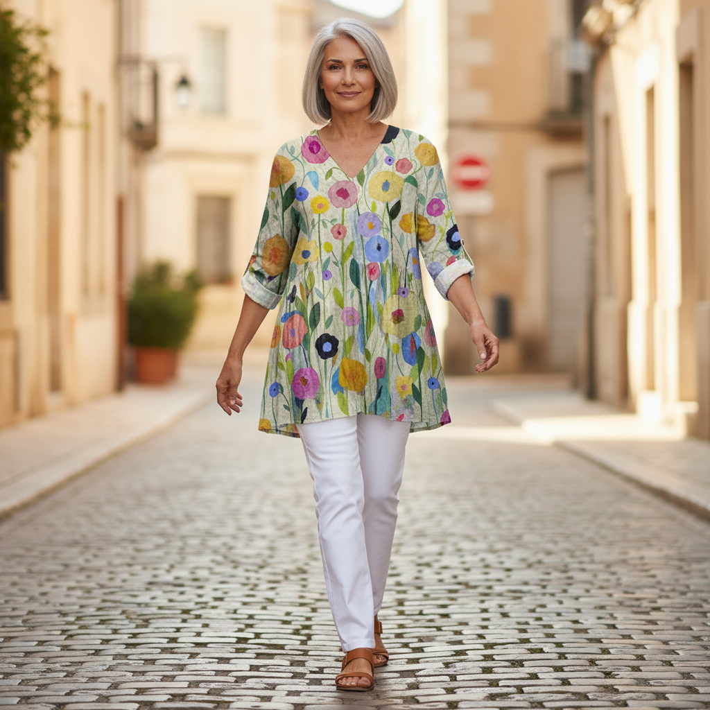 Remi | Lange blouse met print