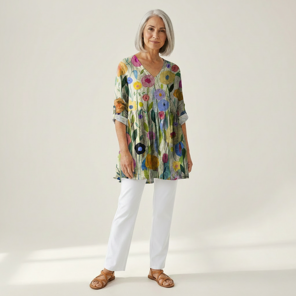 Remi | Lange blouse met print