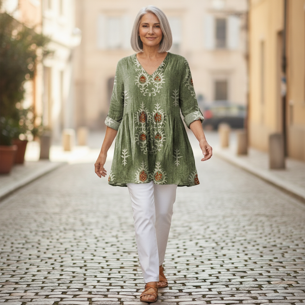 Blair | Lange blouse met print