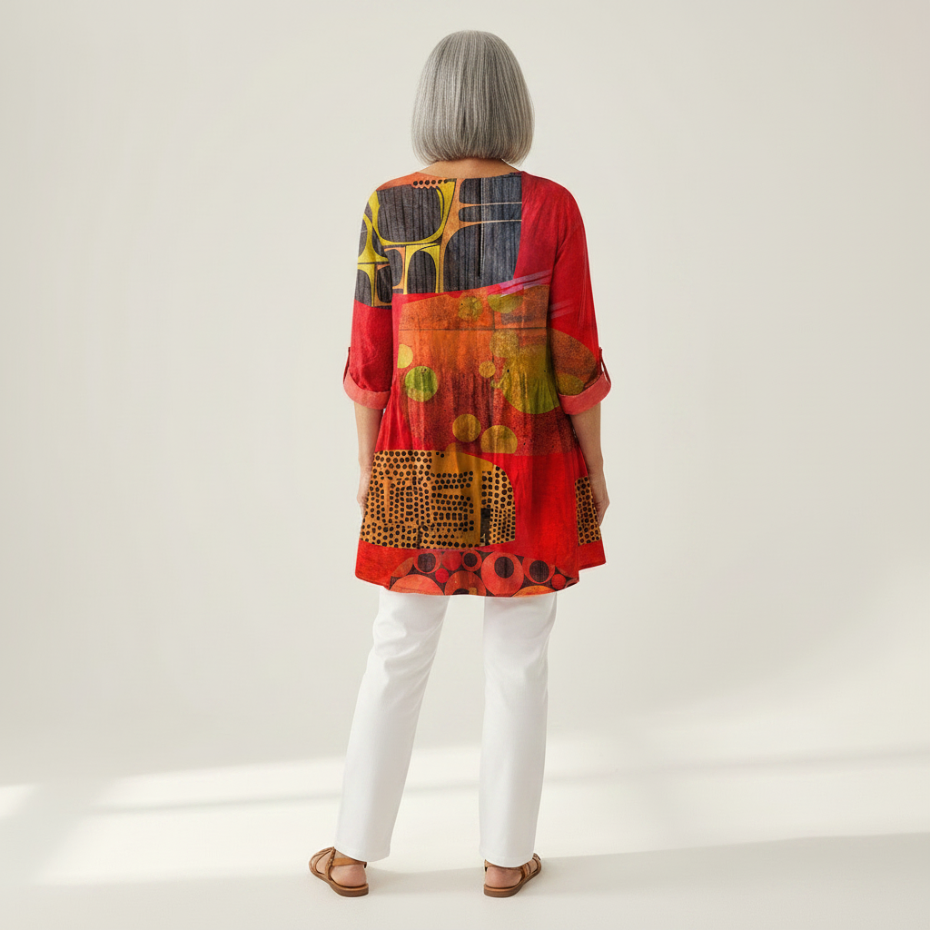 Skylar | Lange blouse met print