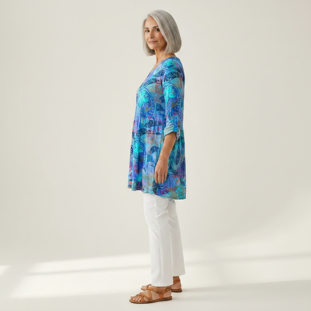 Riley | Lange blouse met print