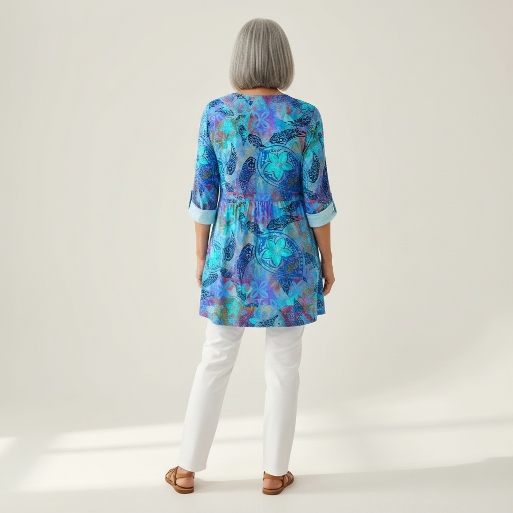 Riley | Lange blouse met print