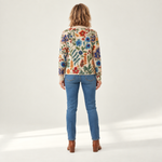 Birgit vest met model - achteraanzicht