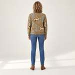 Brigitte vest met model - achteraanzicht