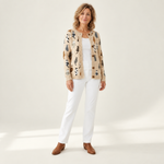 Charlotte - Vest met kattenpatroon - voorkant